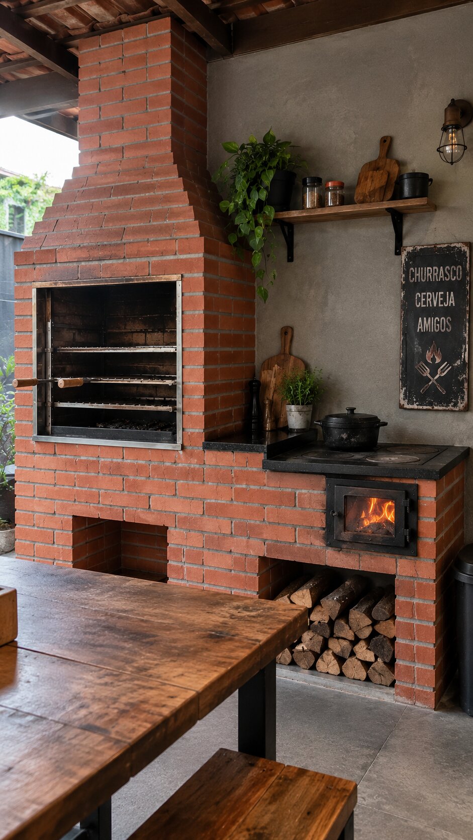 Forno de Pizza de Alvenaria Alicerce