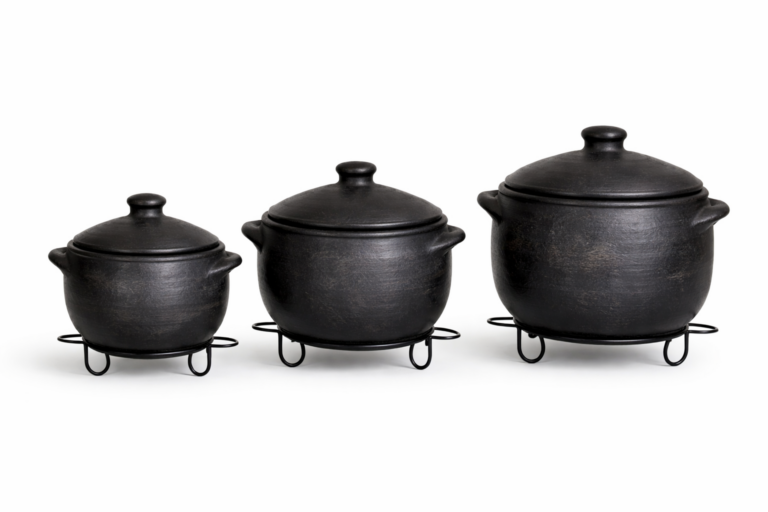 Kit de Caldeirões de Barro Artesanato Dias