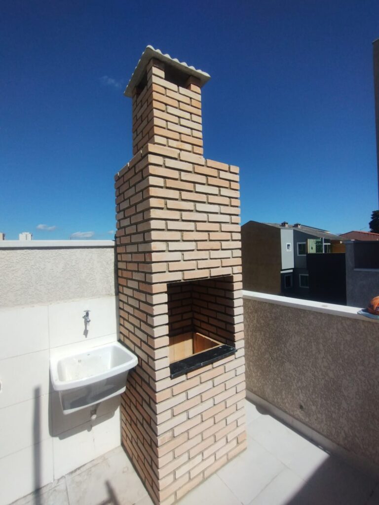 Churrasqueiras de alvenaria em caixa com coifa interna em Santo André