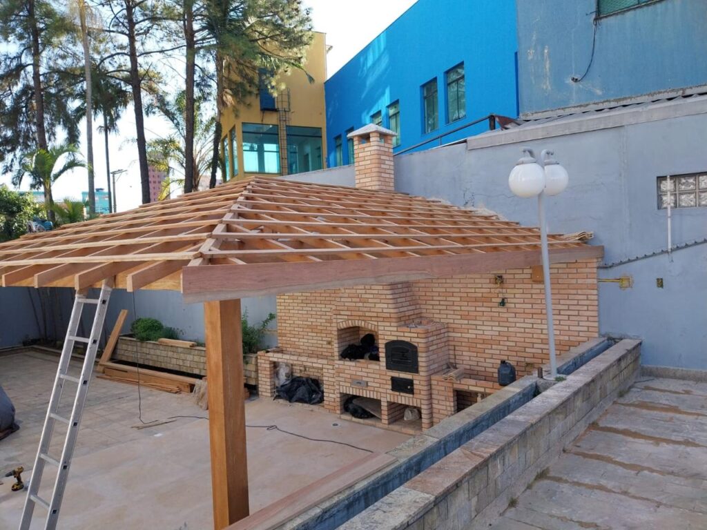 Área gourmet construída para condomínio na Vila Prudente